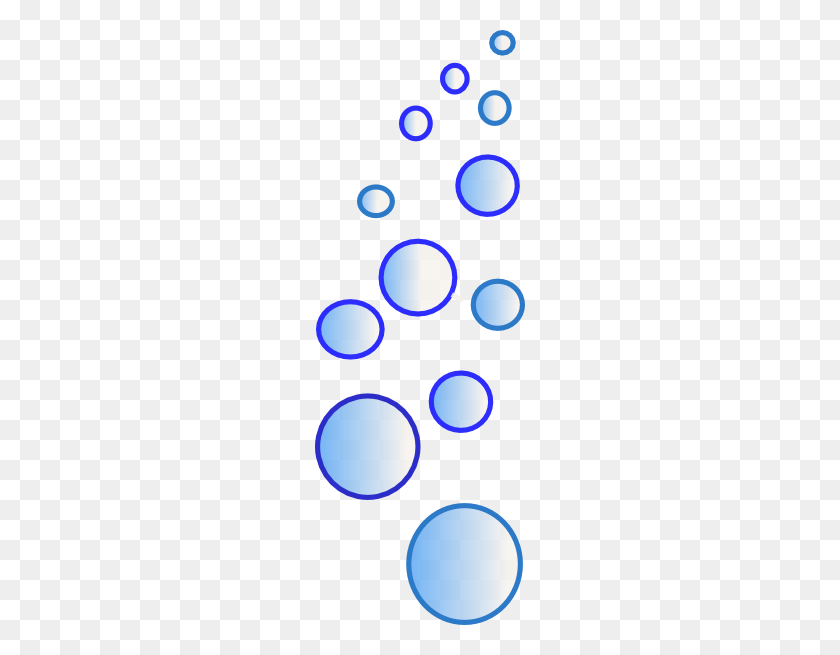 210x595 Lots Of Blue Bubbles Png, Clip Art For Web - 23 Clipart
