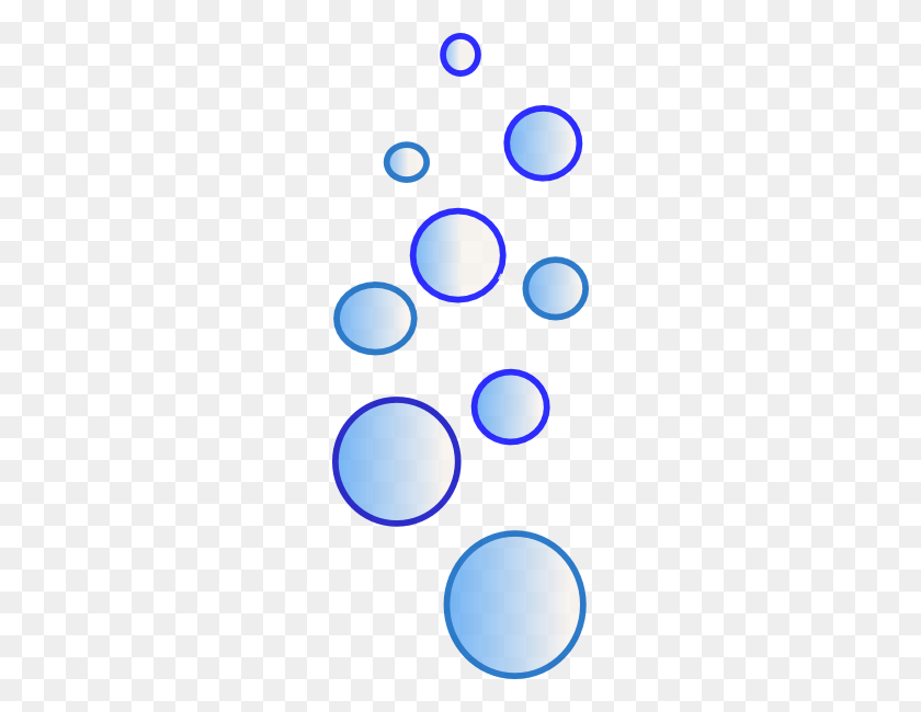 234x590 Lots Of Blue Bubbles Png, Clip Art For Web - Bubbles Clipart