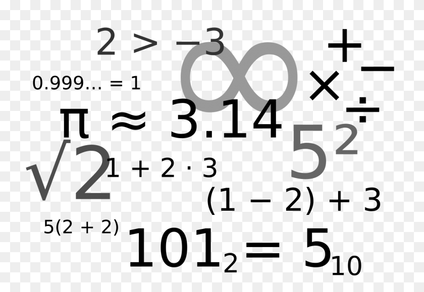 1280x853 Lots Of Math Symbols And Numbers - Math PNG