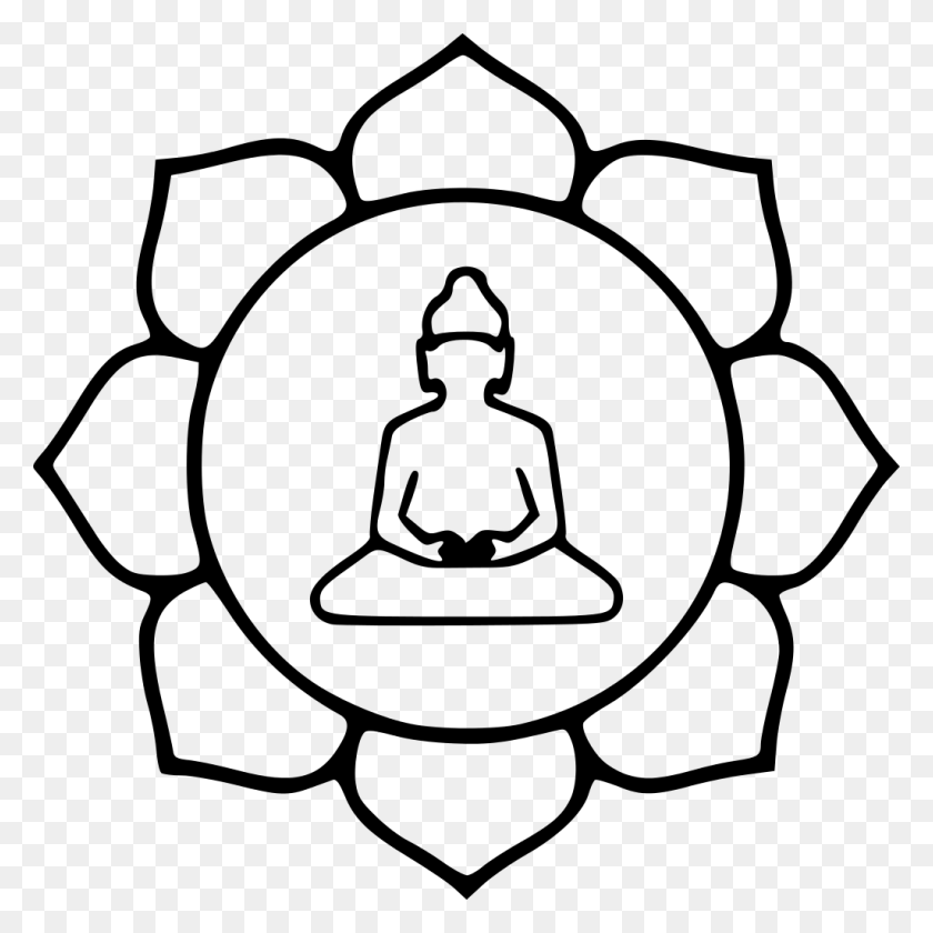 1024x1024 Lotus Buddha - Buddha Clipart