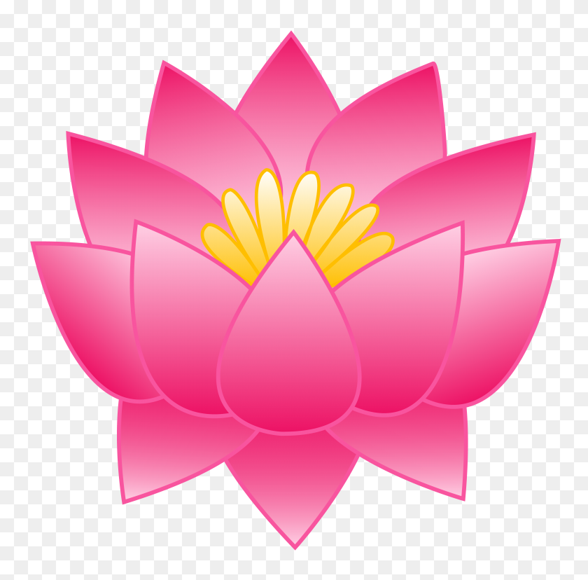 5584x5505 Lotus Flower Clip Art - I Want Clipart