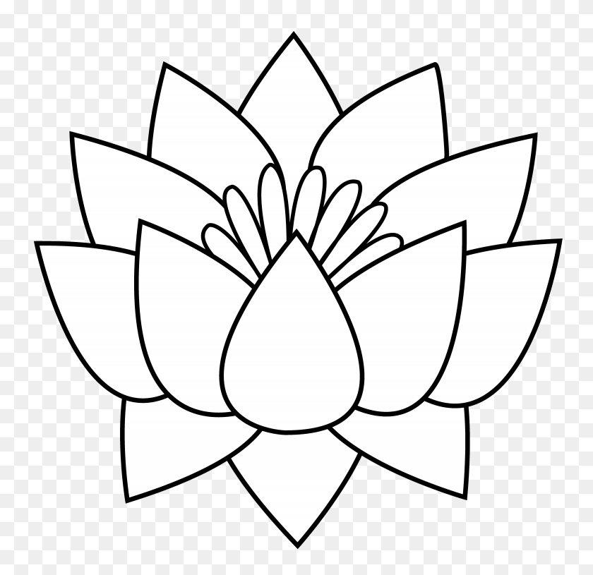 5655x5476 Lotus Flower Clipart - Visor Clipart
