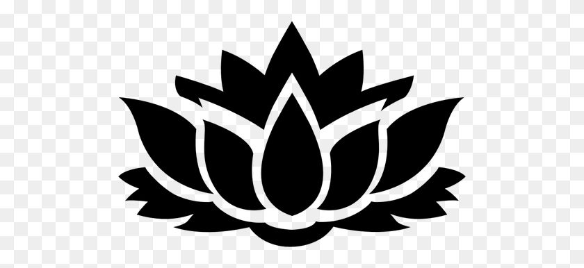 500x326 Lotus Flower Clipart Black And White Clip Art Images - Black And White Floral Clipart