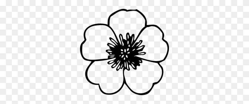 300x291 Цветок Лотоса Клипарт Черный Белый - Пруд Клипарт Черный И Белый