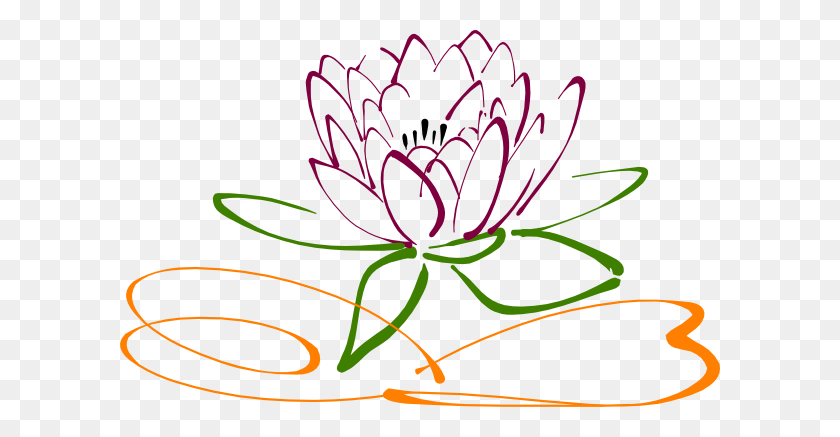 600x377 Lotus Flower Png Clipart - Floral PNG