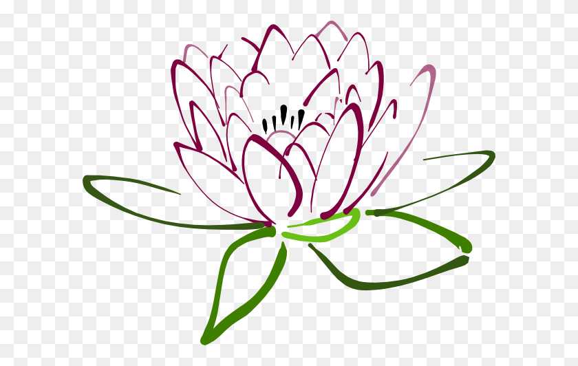 600x472 Lotus Lilac Clip Art - Lotus Clipart