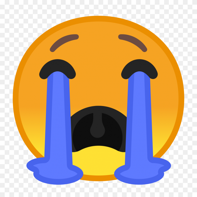 1024x1024 Loudly Crying Face Icon Noto Emoji Smileys Iconset Google - Crying Emoji PNG