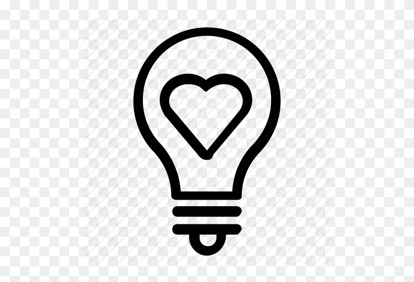 512x512 Love And Romance' - Lightbulb Icon PNG
