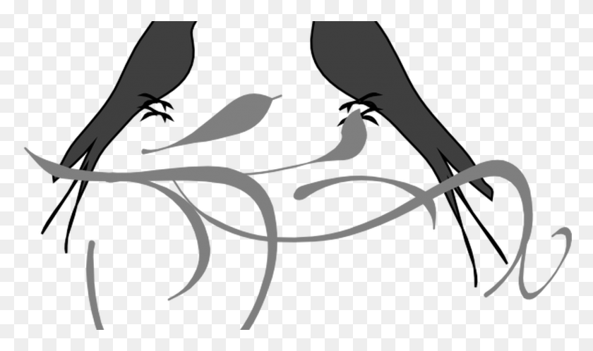 1280x720 Love Birds Clipart At Clkercom Vector Clipart Online, Royalty - Bird Nest Clipart Blanco Y Negro