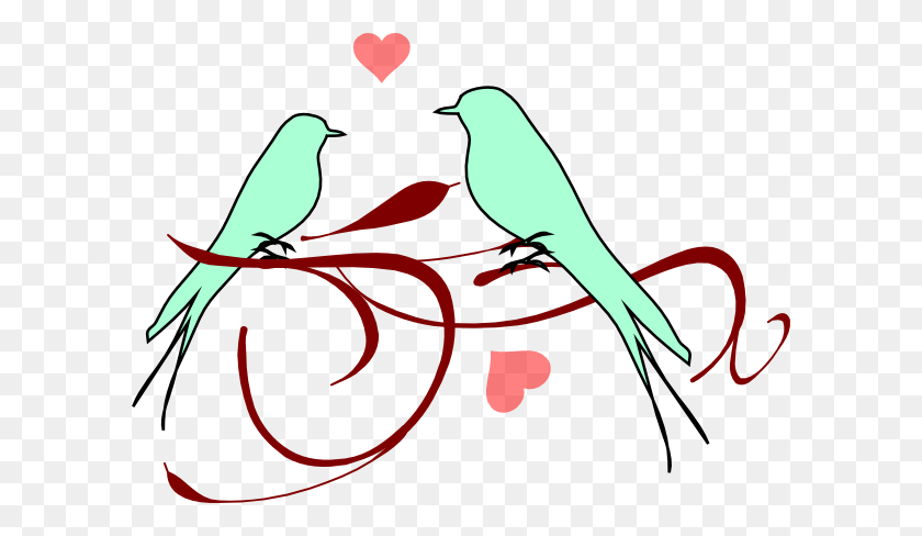 600x428 Imágenes Prediseñadas De Pájaros De Amor Vector - Clipart De Aves De Primavera