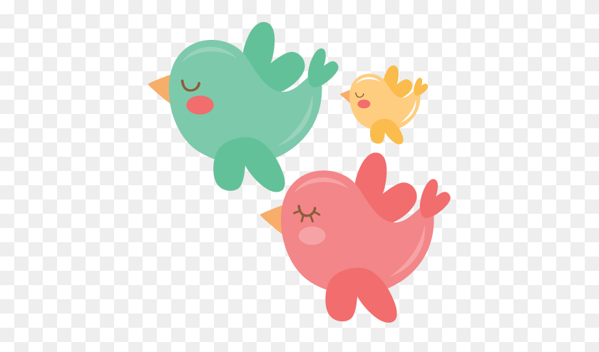 432x434 Love Birds Clipart Cute Family - Family Love Clipart