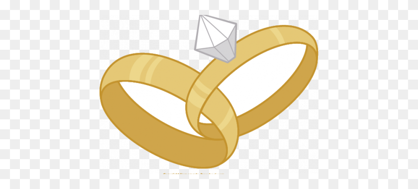 440x320 Love Birds Wedding Bands Clip Art Wedding Ring - Ring Clipart