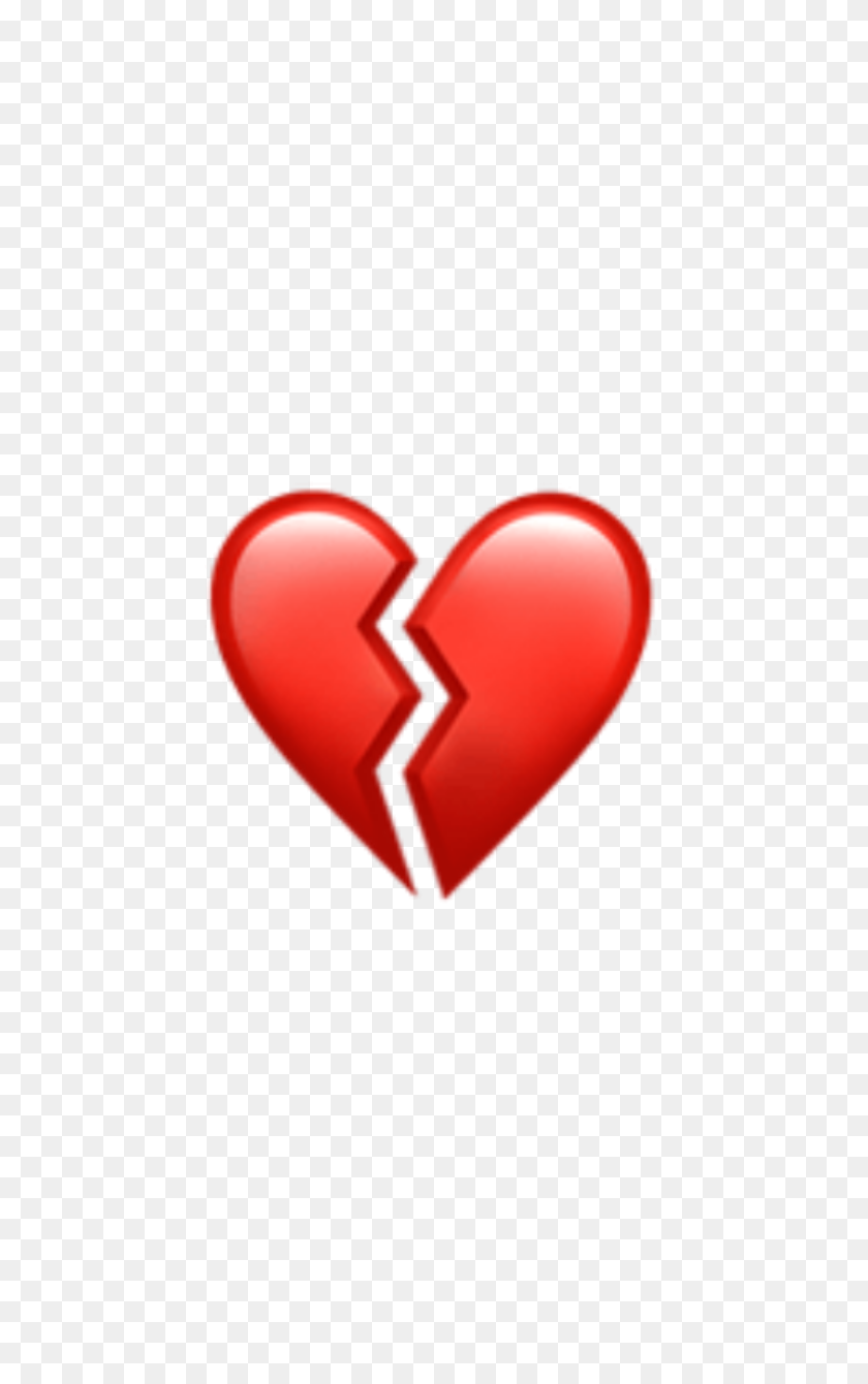 720x1280 El Amor Roto Corazón Roto Corazones Rotos Emoji Iphone Rojo - Corazón Roto Emoji Png