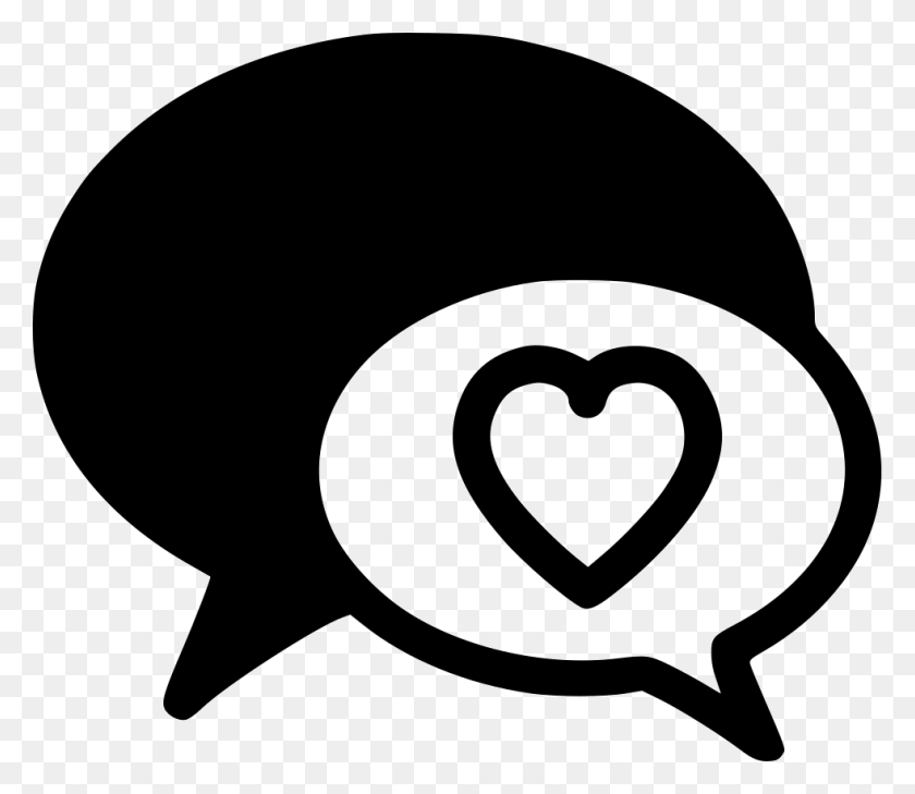981x842 Icono De Conversación De Chat De Amor Png Descargar Gratis - Conversación Png