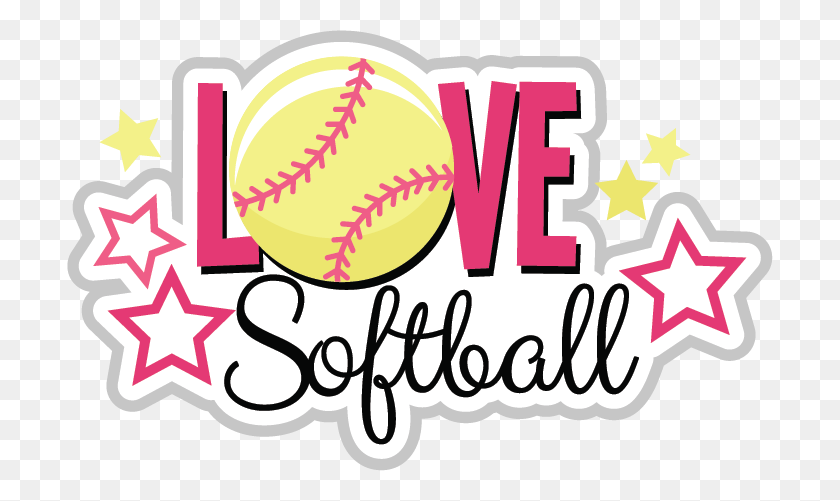 706x441 Love Clipart Softball - Softball Clipart