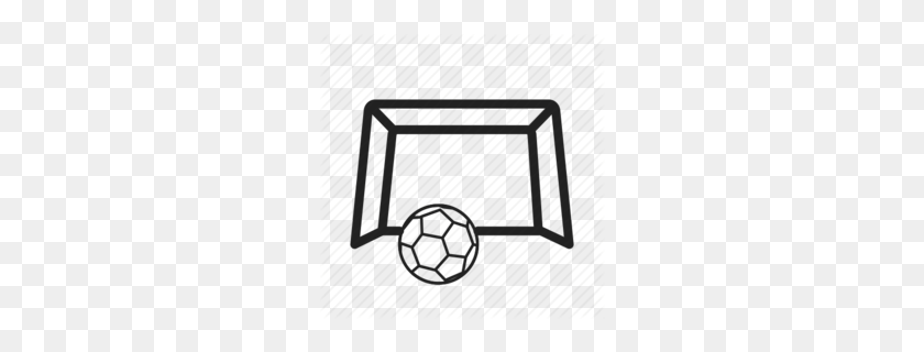 260x260 Love Field Goal Clipart - Soccer Goal Clip Art