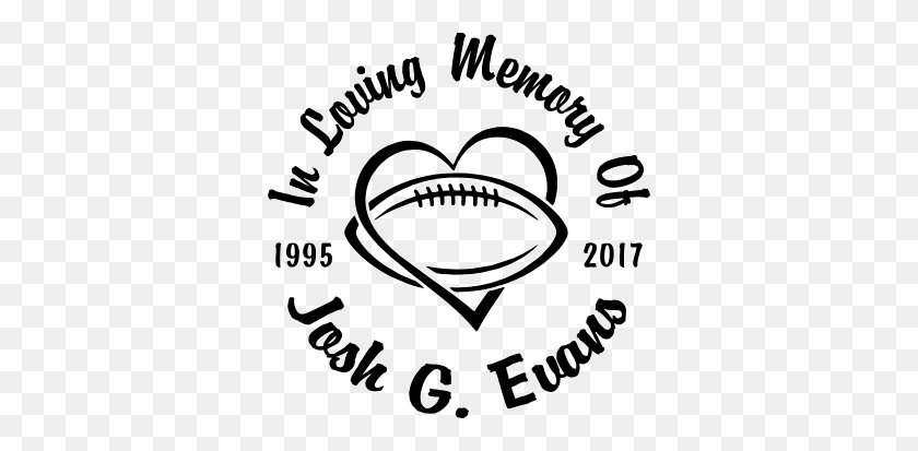 350x353 Love Football Heart Team Sports - In Loving Memory PNG