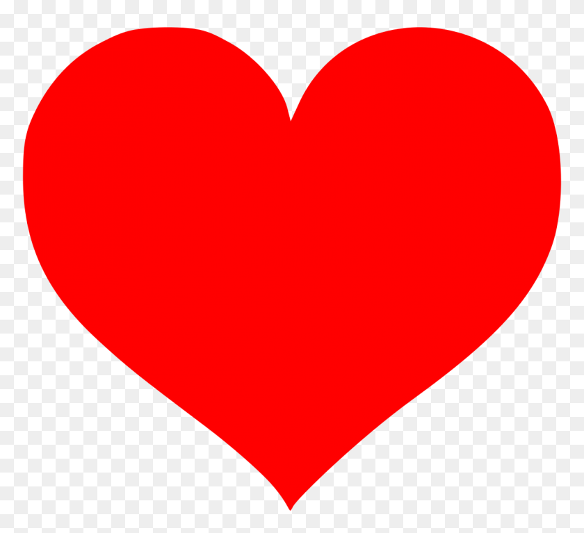 1129x1024 Love Heart - Red Heart Emoji PNG