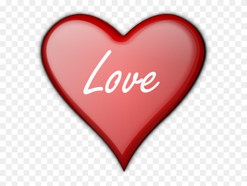 600x575 Love Heart Clip Art At Clker Vector Clip Art Online Royalty - Love Clipart PNG