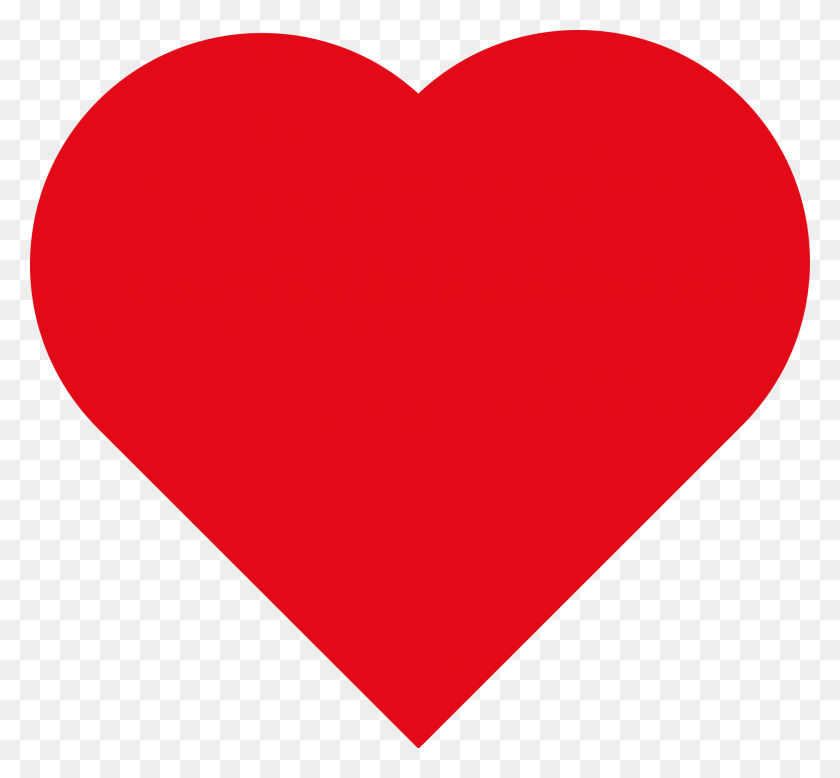 2000x1843 Símbolo De Corazón De Amor - Corazón Rojo Emoji Png