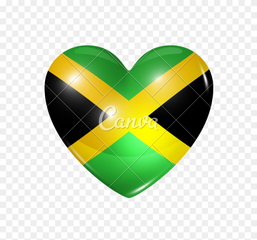 800x744 Love Jamaica, Heart Flag Icon - Jamaican Flag PNG