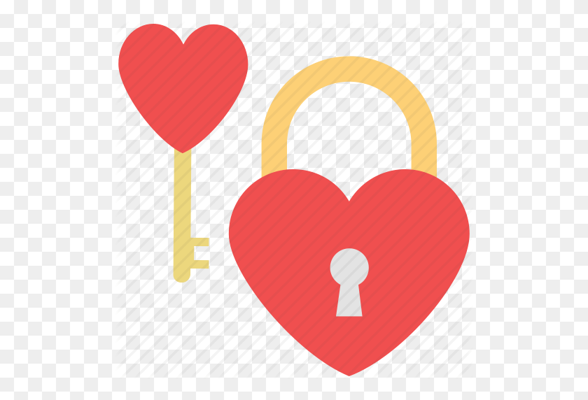 512x512 Love Locks Clipart - Lock And Key Clipart