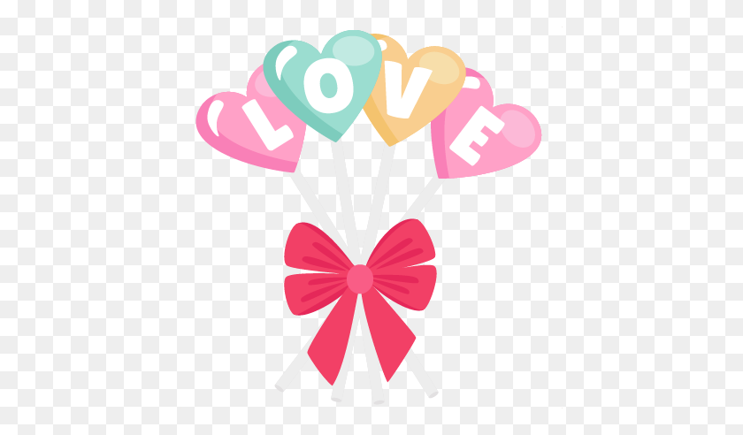 432x432 Love Lollipops Valentine Treats Scrapbook Cuts Cutting - Scrapbook Clipart Free