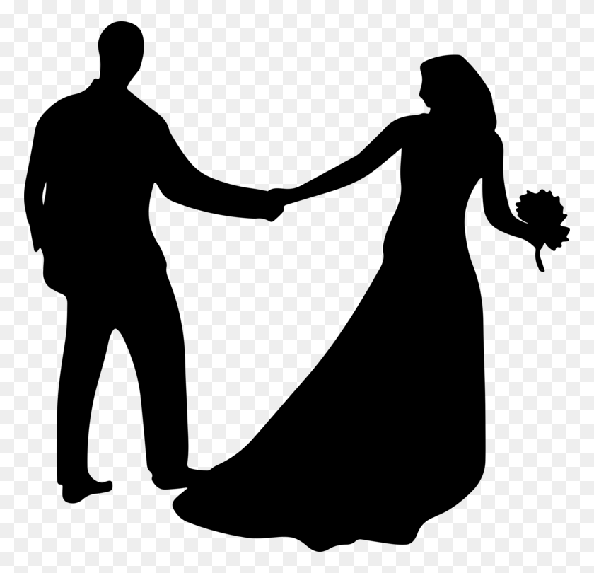 772x750 Любовь Брак Свадьба Муж Жених - Жених И Невеста Клипарт