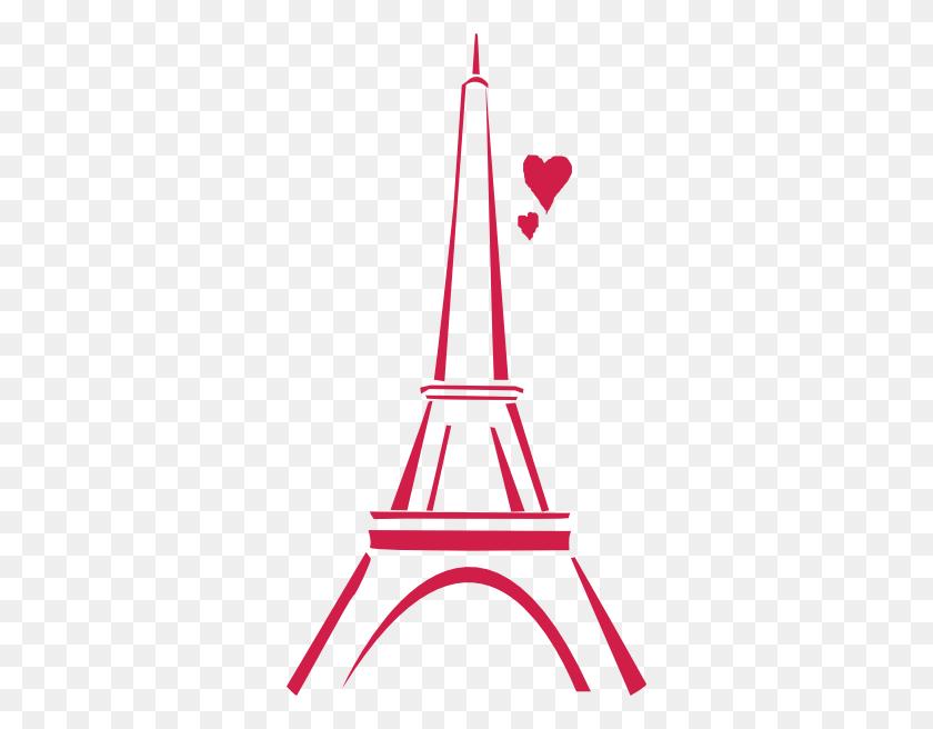 324x596 Люблю Париж Розовый Картинки - Париж Клипарт