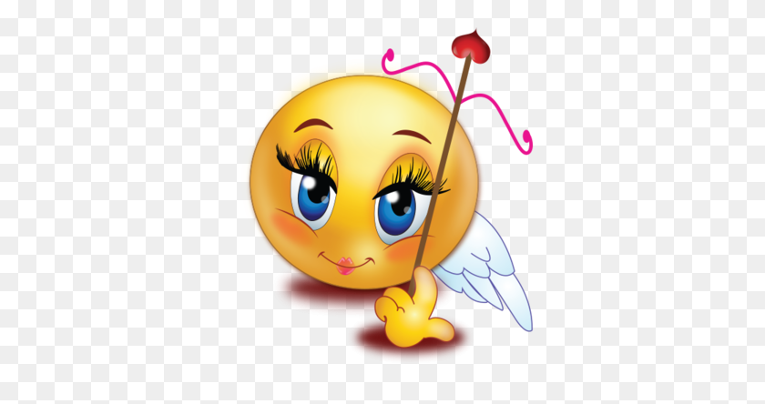 384x384 Amoroso Ángel Chica Emoji - Chica Emoji Clipart