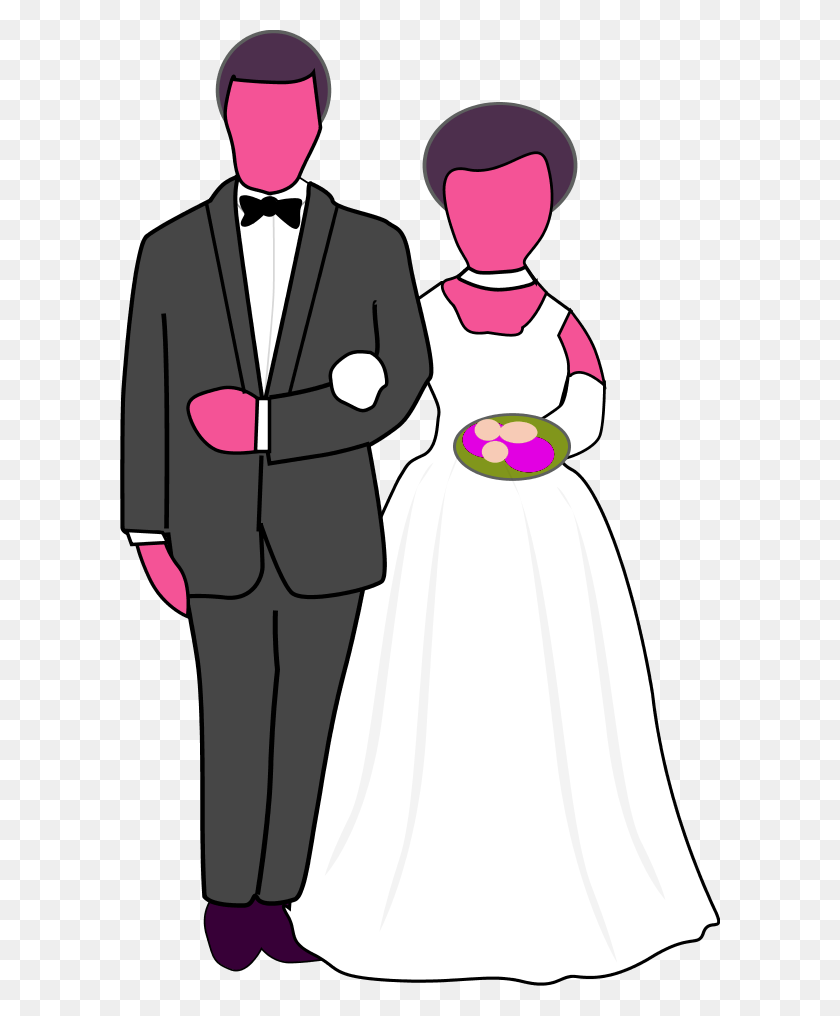 600x956 Loving Family Clipart - Bride To Be Clipart