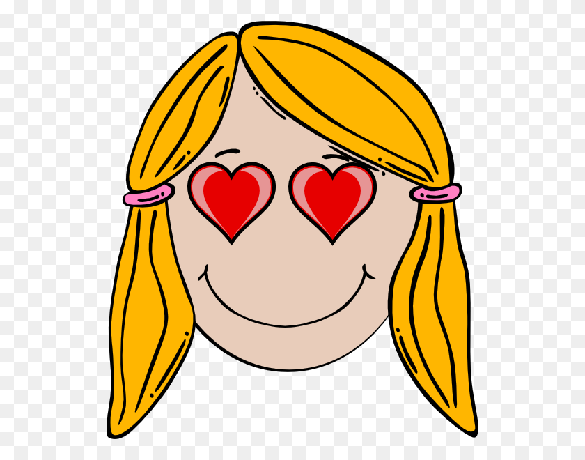 534x600 Loving Smiley Face Eyes Clipart - Skeptical Clipart