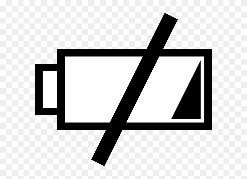 600x550 Low Battery - Percentage Clipart