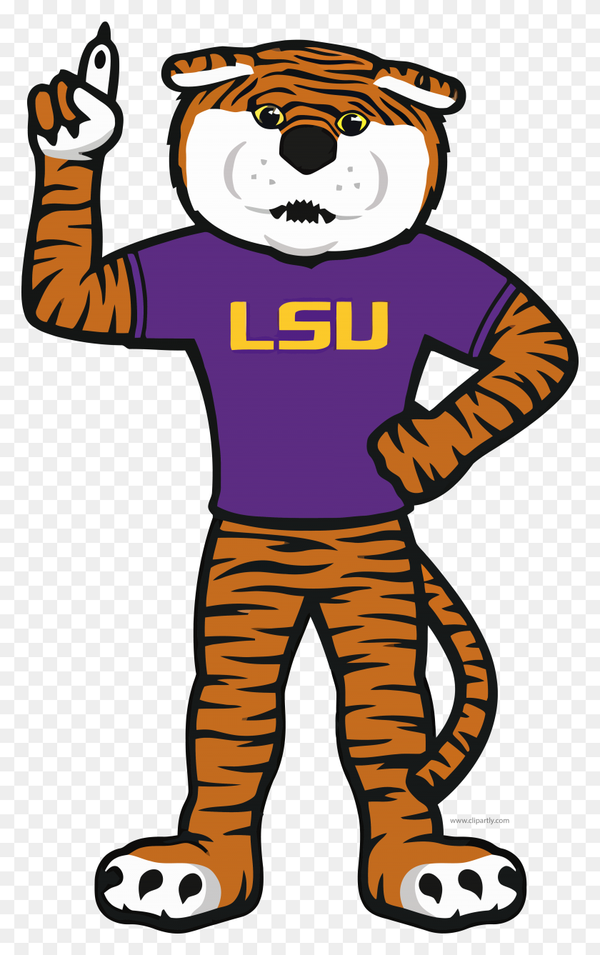 3640x5963 Lsu Tigger One Clipart Png Download - Lsu Clipart