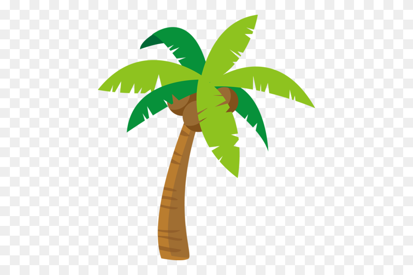 442x500 Luau Party Clipart Palm Trees Moana, Party - Tropical Border Clipart