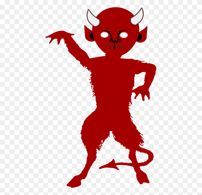461x750 Lucifer Devil Demon Satan Silhouette - Satan Clipart