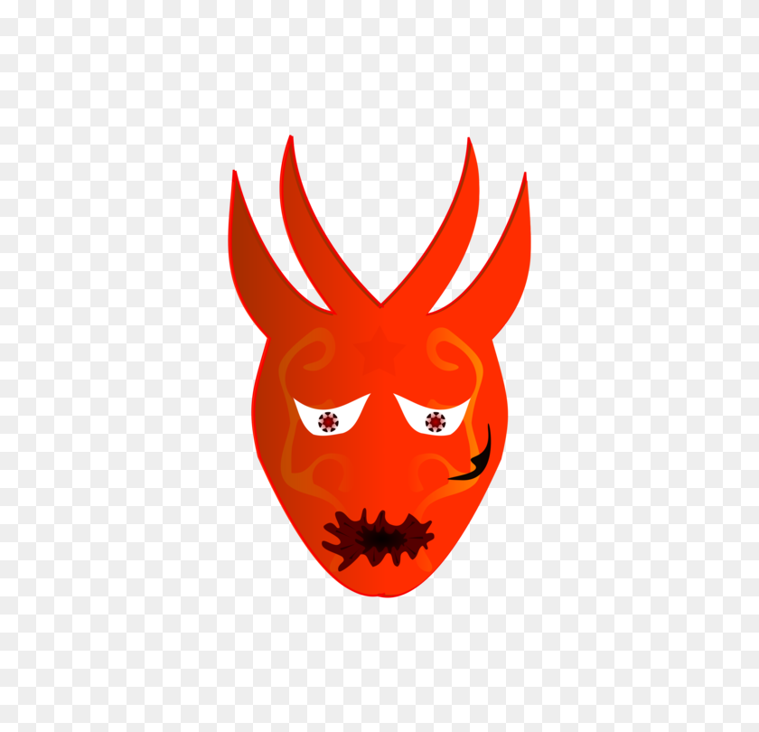 530x750 Lucifer Devil Mask Demon Satan - Satan Clipart