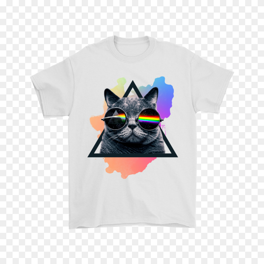 1000x1000 Lucifer Sam Meow Watching Pink Floyd Shirts Teeqq Store - Pink Floyd PNG