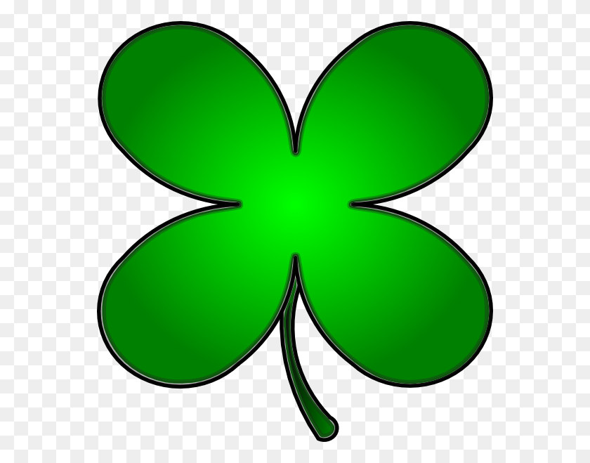 564x599 Luck Clipart Small Shamrock - Luck Of The Irish Clipart
