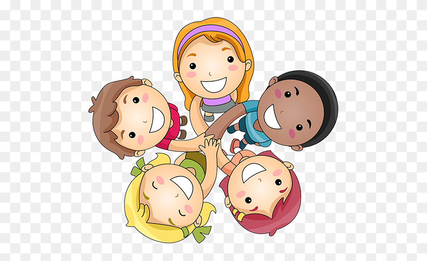 500x455 Lucy And Friends - Tongue Twister Clipart