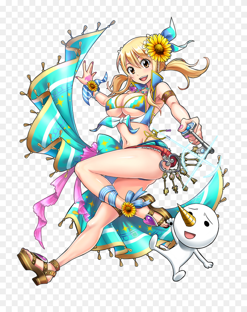 750x1000 Lucy Heartfilia And Plue - Lucy Heartfilia PNG