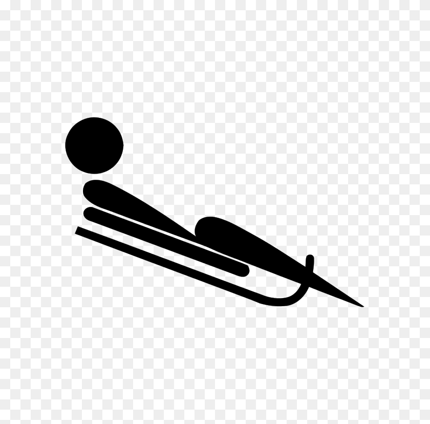 768x768 Luge Pictogram - Canoe Clipart Black And White