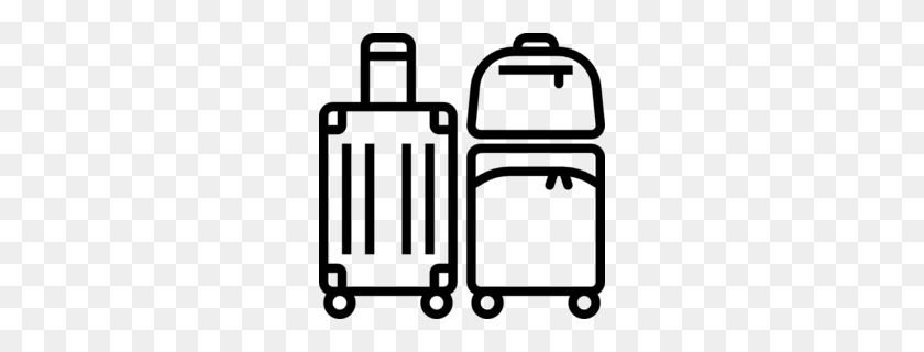 260x260 Luggage Clipart - Travel Bag Clipart