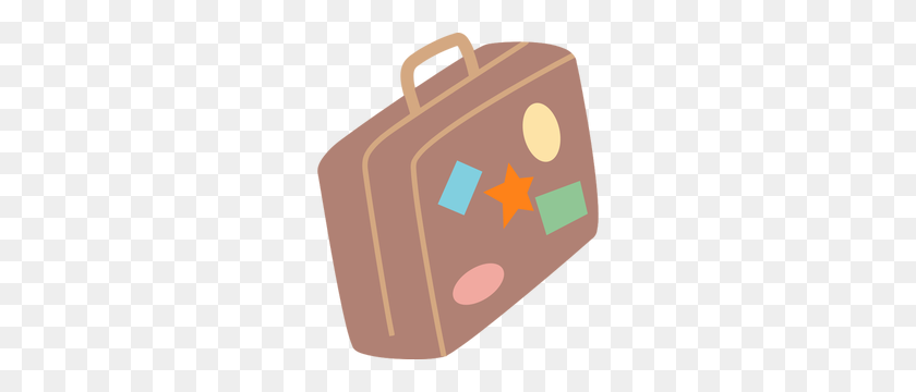 258x300 Luggage Free Clipart - Packing A Suitcase Clipart