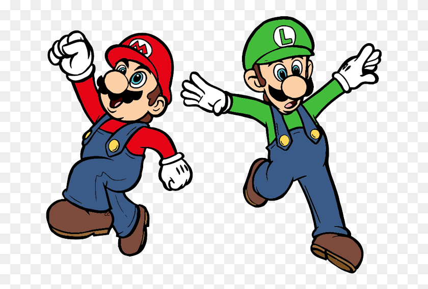 661x509 Luigi Mario Mario Mario, Luigi Toad Princess - Mario And Luigi PNG