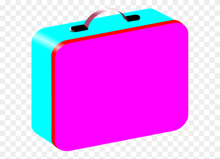 600x548 Lunch Box Clip Art - Suitcase Clipart