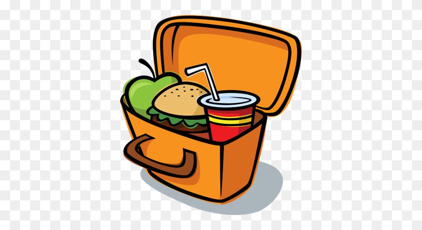 362x399 Lunch Box Clipart - Cafeteria Clipart