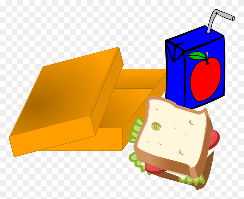 1200x964 Lunch Box Empty Lunch Clipart - Clipart Box