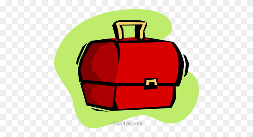 480x396 Lunch Box Royalty Free Vector Clip Art Illustration - Lunch Box Clipart