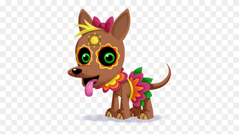 364x410 Lupita Cositas In Day Of The Dead, Halloween - Dead Animal Clipart